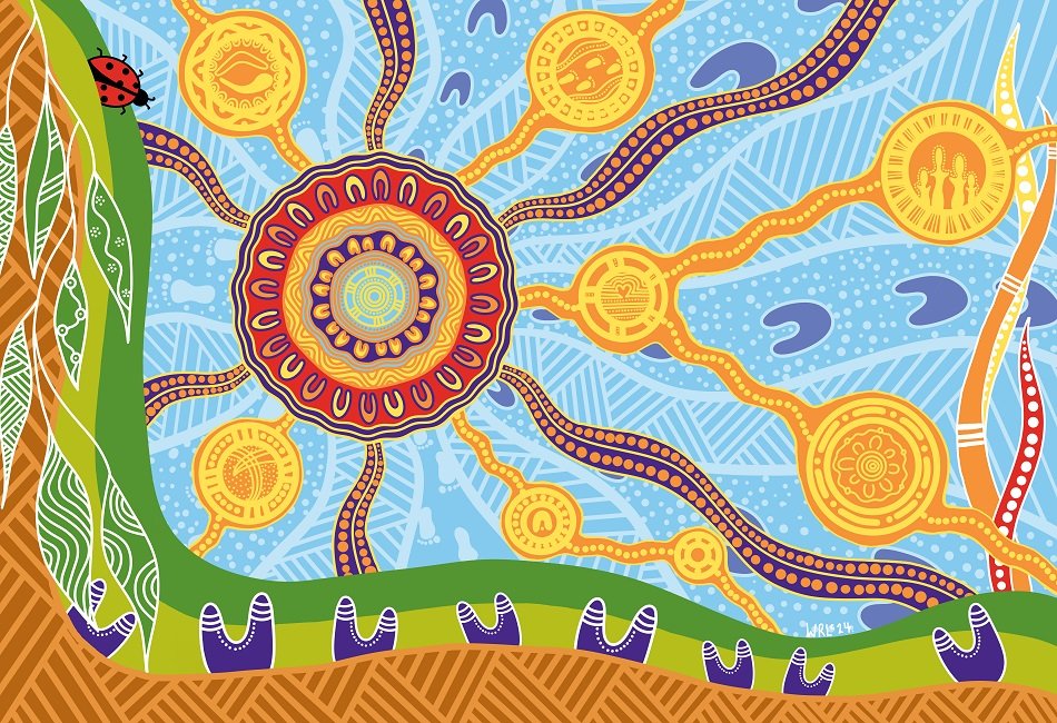 Picture of our school artwork created by Waylene Currie